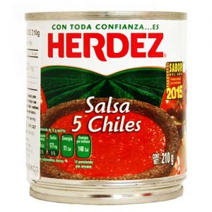 Viiden Chilen Salsakastike Herdez 210g